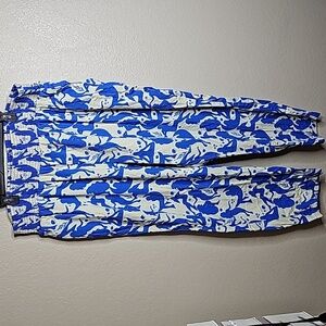 RARE Lucy & Yak 2X  Alexa Trousers Blue Venus Ladies Women Goddess Astrology